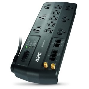 APC Surge 3020焦耳 防过载接线板 11供电口+网口+电话口