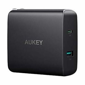 AUKEY 56.5W 充电头 46W PD3.0 Type-C + 1卢快充 Type-A