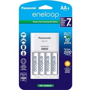 Panasonic eneloop AA 5号 充电电池 + 充电器 套装