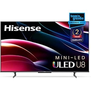 史低价：Hisense 65" U8H QLED Quantum 4K miniLED Google TV 2022款
