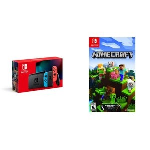 Nintendo Switch 续航增强版红蓝配色 + Minecraft 我的世界