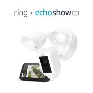 RIng Floodlight 智能摄像头 带照明灯 + Echo Show 5
