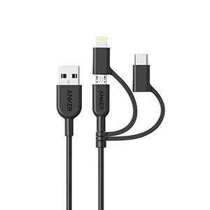Anker 三合一数据线(Lightning, Type-c, Micro-USB)