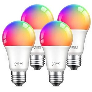 Gosund 75W WiFi Led RGB 智能灯泡, 支持Alexa, 四枚入