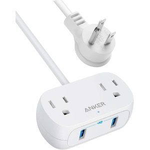 Anker 袖珍插排 2×Outlets & 2×USB
