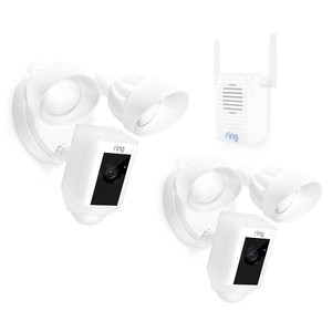 Ring Floodlight 室外监控摄像头2个 + Chime Pro 套装