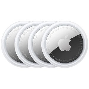 Apple AirTag 智能追踪器 4只装, 精确查找+1年续航