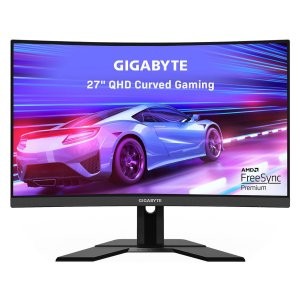 GIGABYTE G27QC 27" 165Hz 1440P 1500R 曲面显示器