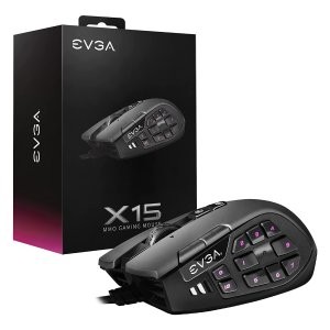 EVGA X15 MMO 有线游戏鼠标 8KHz回报率 16000DPI