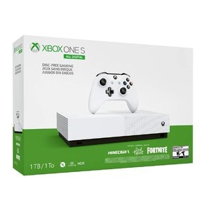 Xbox One S 1TB 无光驱版主机 含3个游戏