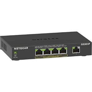 NETGEAR 5 端口千兆以太网非管理型 PoE 交换机