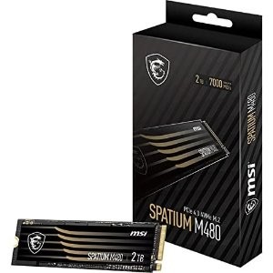 MSI SPATIUM M480 PCIe 4.0 NVMe M.2 1TB 固态硬盘