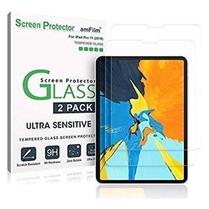 amFilm 11吋 iPad Pro 钢化玻璃膜 2片装