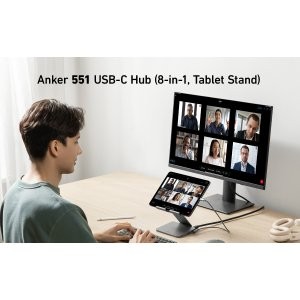 新品上市：Anker 551 8合1 USB-C 扩展坞，兼具平板支架功能
