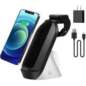 Coobetter 3合1 无线充电器 带QC3.0充电头