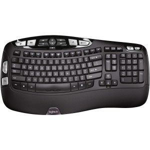 Logitech K350 Wave 人体工学 无线键盘