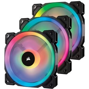 折扣升级：Corsair LL120 RGB 120mm PWM 风扇 3个