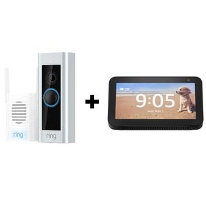 Ring Video Doorbell Pro + Chime Pro + Echo Show 5 套装