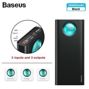 Baseus PD3.0 & QC3.0 20000mAh 18W 充电宝