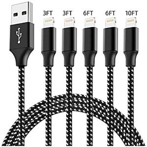 Bkayp Mfi认证 10ft Lightning 数据线 x5