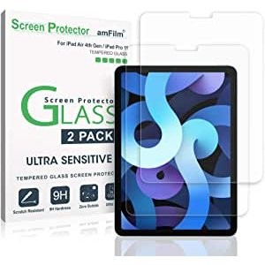 amFilm iPad Pro 11" & iPad Air 5/4 钢化玻璃膜 2片装