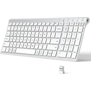 iClever GKA22S 兼容多系统 不锈钢无线键盘