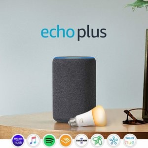 Amazon Echo Plus 第二代智能音箱 + Philips Hue 智能灯泡