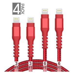 AHGEIIY MFi Lightning 接口数据线 4支装
