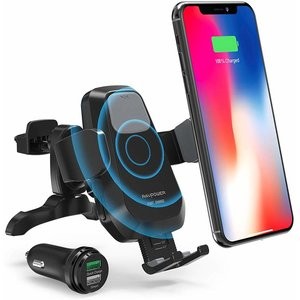 RAVPower 10W Qi 车载无线充电手机支架