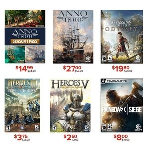 Ubisoft PC游戏促销，收彩虹六号 刺客信条