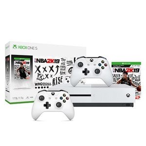 Xbox One S 1TB《2K19》套装 + 额外白色手柄