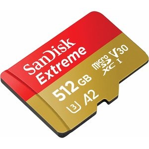 SanDisk Extreme 512GB U3 A2 V30 microSDXC 存储卡