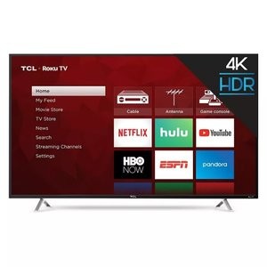 史低价：TCL 55" Roku 4K UHD HDR 智能电视 (55S425)