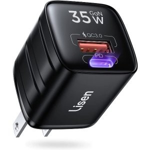 LISEN 35W USB+Type-C 双口 GaN II PD3.0/QC3.0 快充头