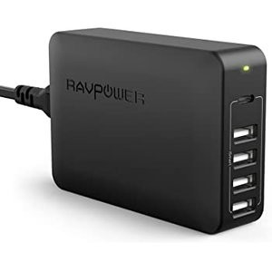 RAVPower 60W 5口 USB-A USB-C PD 充电适配器