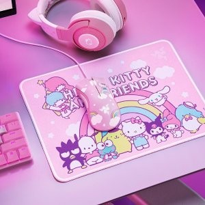 Razer x Hello Kitty 联名鼠标+鼠标垫套装