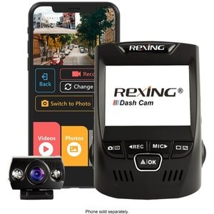 Rexing V1P Plus 1080p 前后双摄 高清行车记录仪