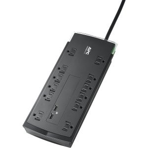 APC 12x交流 2xUSB 电涌保护插座