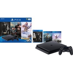 黑五开抢：PS4 Slim 1TB 标准版 + 《战神》《地平线》《最后生还者》