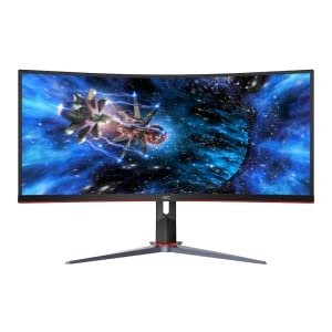 折扣升级：AOC CU34G2X 34" 3440x1440 144Hz 1500R 曲面显示器