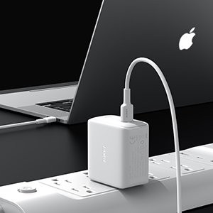 AUKEY USB-C笔记本充电两件套, 100W墙插 $41.25收