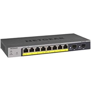 NETGEAR GS108PEv3 8口 PoE 千兆交换机 4 x PoE @ 53W