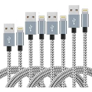 Firsting USB-A转Lighting 尼龙数据线 4根装