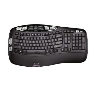 Logitech K350 Wave 人体工学无线键盘