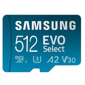 SAMSUNG 新版 EVO Select 512GB U3 A2 microSDXC 存储卡