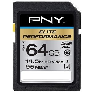 PNY Elite Performance 64GB SDXC 95MB/s 高速卡