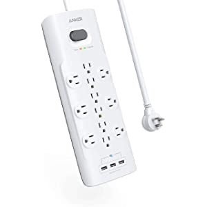 Anker Power Strip 12交流 + 3USB 电涌保护插座