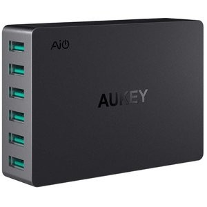 Aukey 60W 6口 USB 桌面充电站