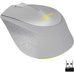 Logitech M330 Silent Plus 无线静音 人体工学鼠标 双色可选