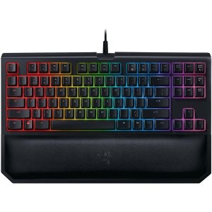 Razer 黑寡妇竞技版 幻彩版 v2 TKL 87键 绿轴 机械键盘